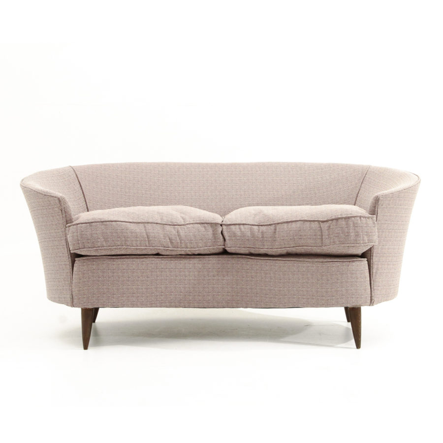 Divano Due Posti Curvo Anni 40 Curved Sofa 40s Italian Design 50s Fagiolo Ebay